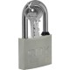CADENAS CITY 45 NICKELE SATINEANSE INOX 3 CLES S'ENTROUVRANT
