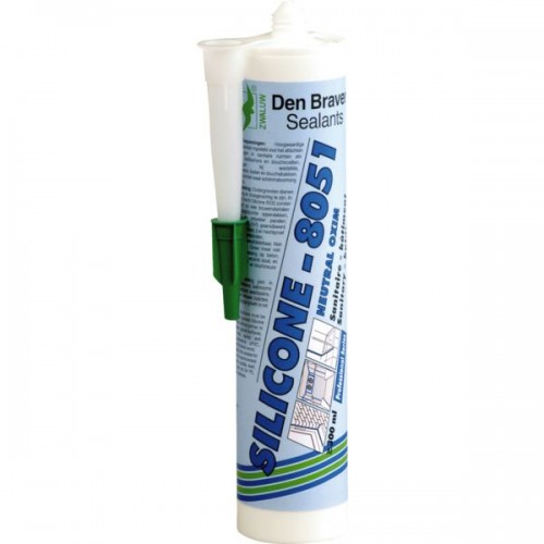 MASTIC SILICONE 8051 SANITAIRE BATIMENT BLANC NEUTRE OXYME DEN BRAVEN