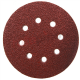 DISQUE ABRASIF (AUTO-AGRIP) 8 TROUS Ø125 BOIS- METAL GR40