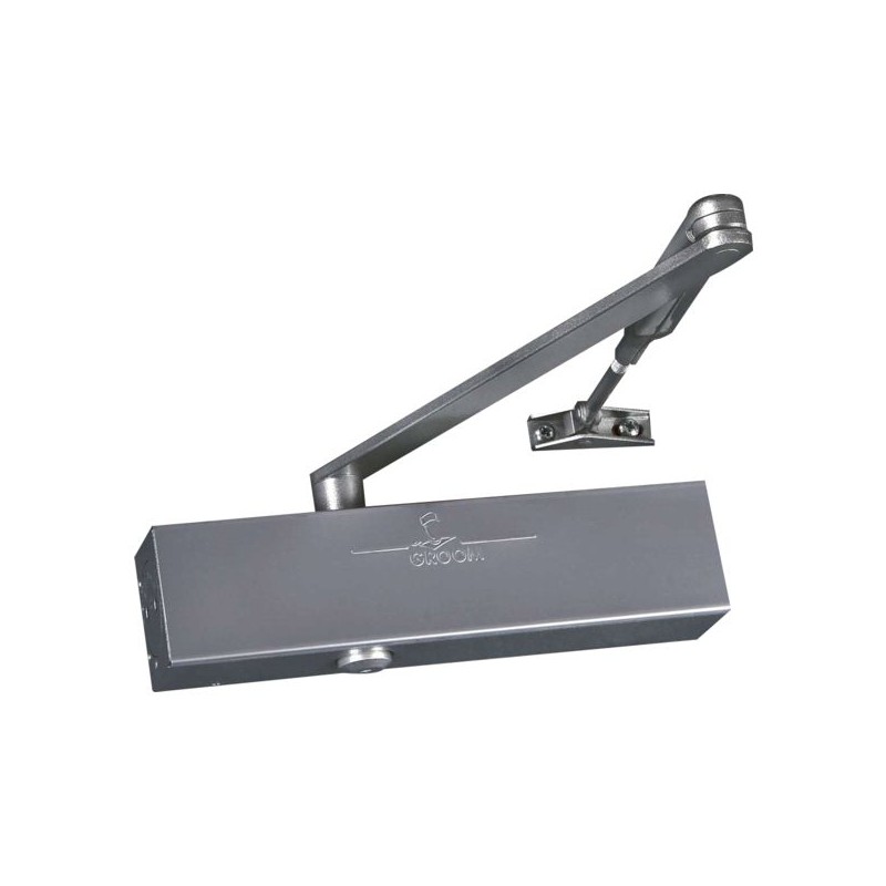 FERME PORTE GR300 +BRAS STD ARGENT N 2/6 NORME EN1154 - 300111EN