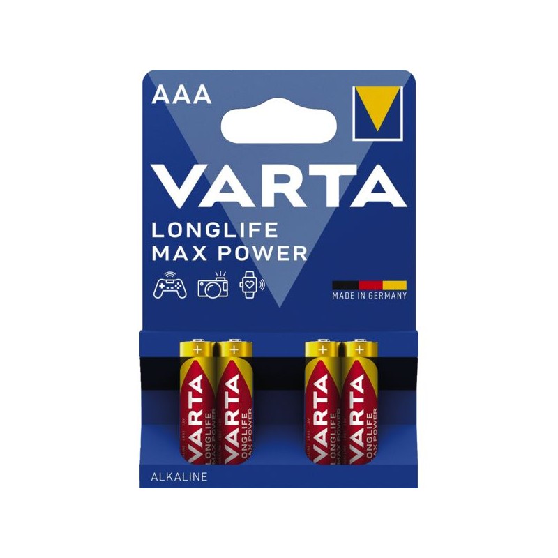 PILE ALCALINE LONGLIFE MAXPOWER AAA X4