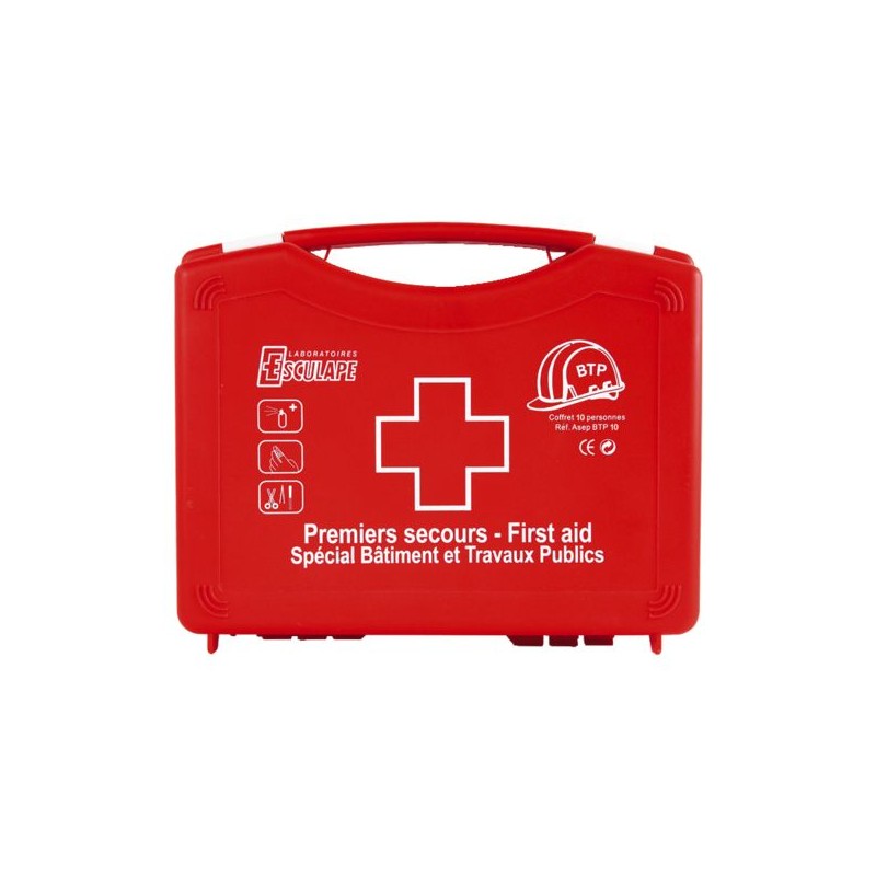 TROUSSE DE SECOURS BTP 5 PERSONNES MALLETTE CONVIENT POUR DES CHANTIERS