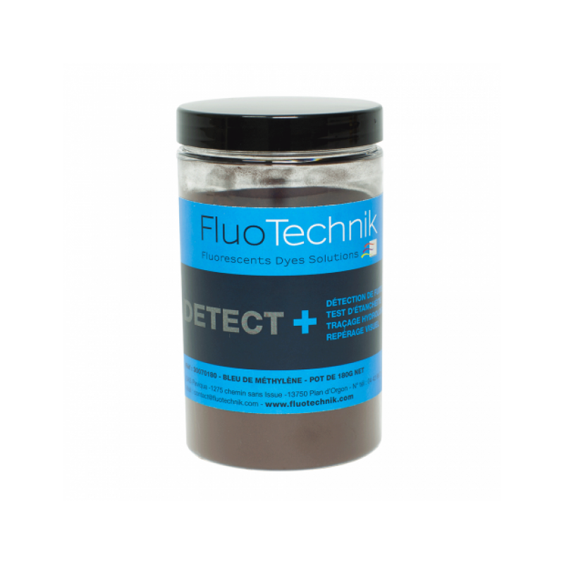 COLORANT DE TRACAGE ET DETECTION DE FUITE POUDRE BLEU FLUORESCEINE 180 gr