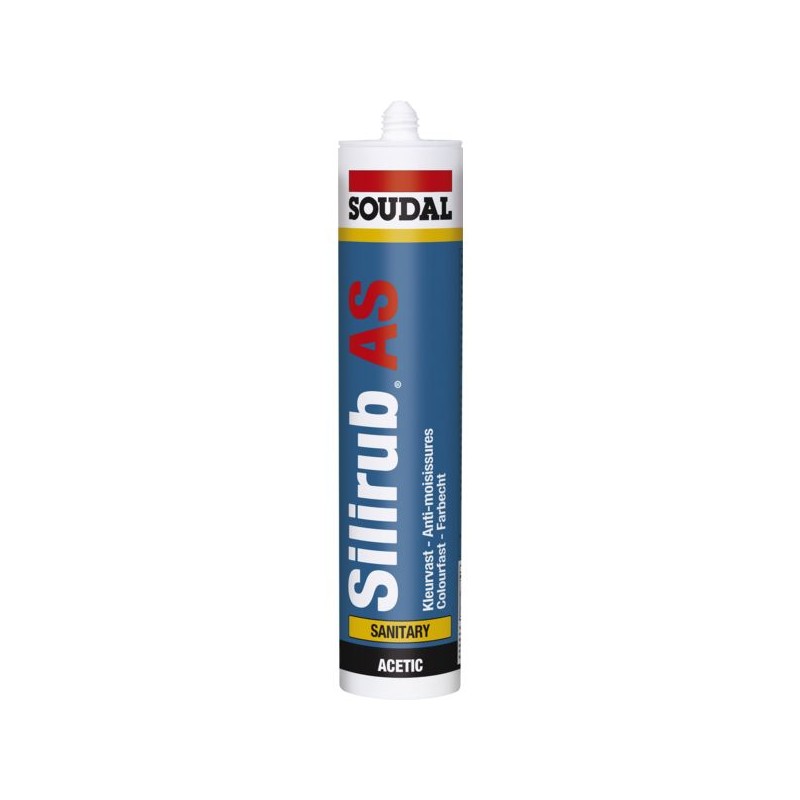 MASTIC SILICONE SANITAIRE SILIRUB AS - 300ML - BLANC BRILLANT