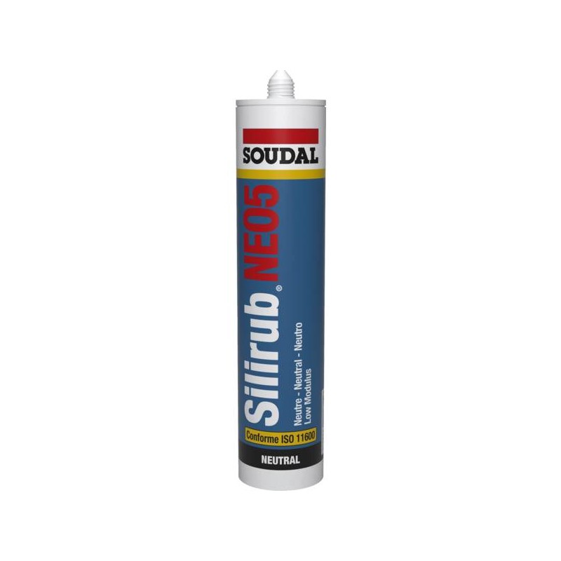 MASTIC SILICONE SILIRUB COLOR GRIS ANTHRACITE RAL 7016 SOUDAL