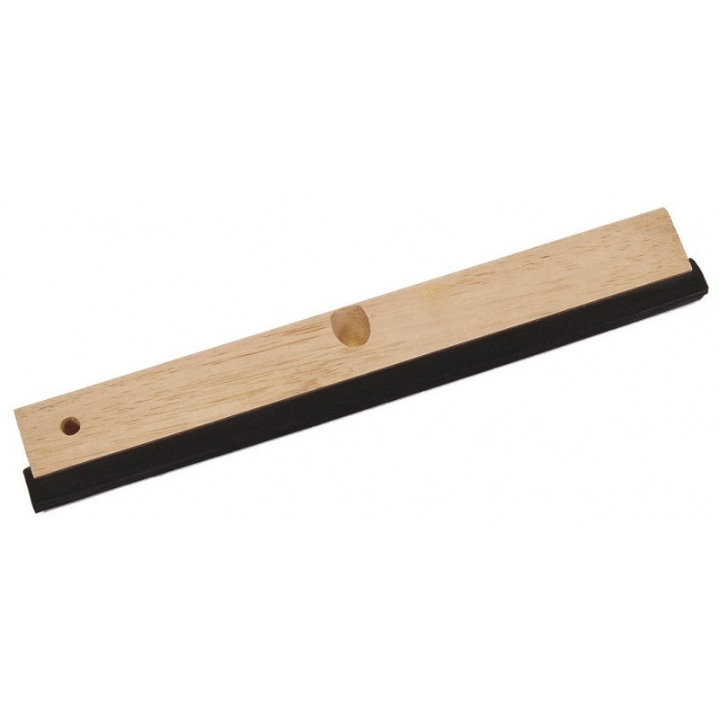 RACLETTE BOIS NOIRE DOUBLE CAOUTCHOUC Ø24 44 CM