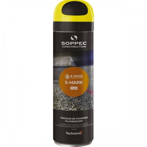 TRACEUR DE CHANTIER TEMPORAIRE BLANC FLUO S-MARK