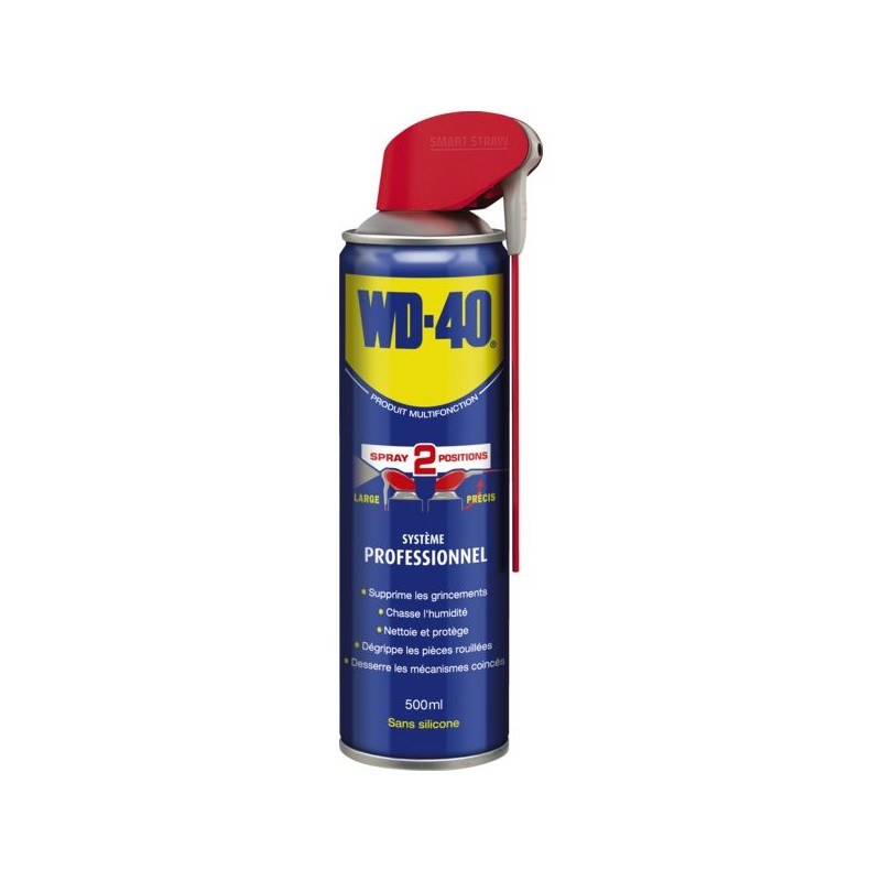 LUBRIFIANT DEGRIPANT WD40 500ML DOUBLE SPRAY 500ML