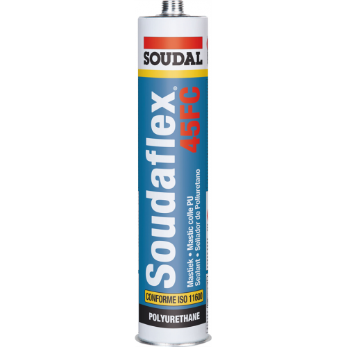 MASTIC COLLE POLYURETHANE SOUDAFLEX 45 FC 300ML NOIR SOUDAL 120666