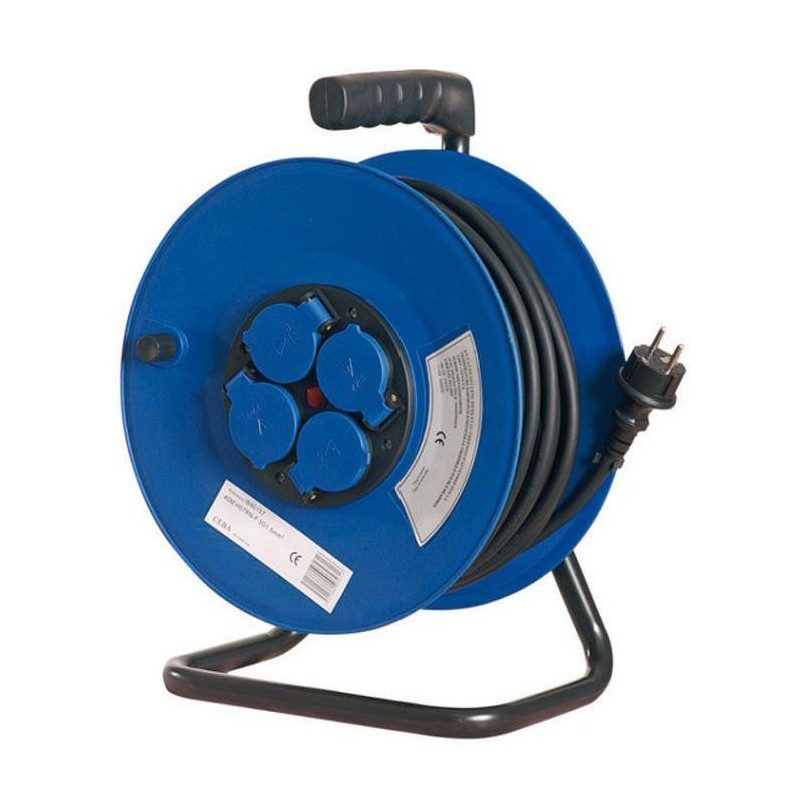 ENROULEUR 25 M 3G 2.5MM²-H07RNF 4PRISES