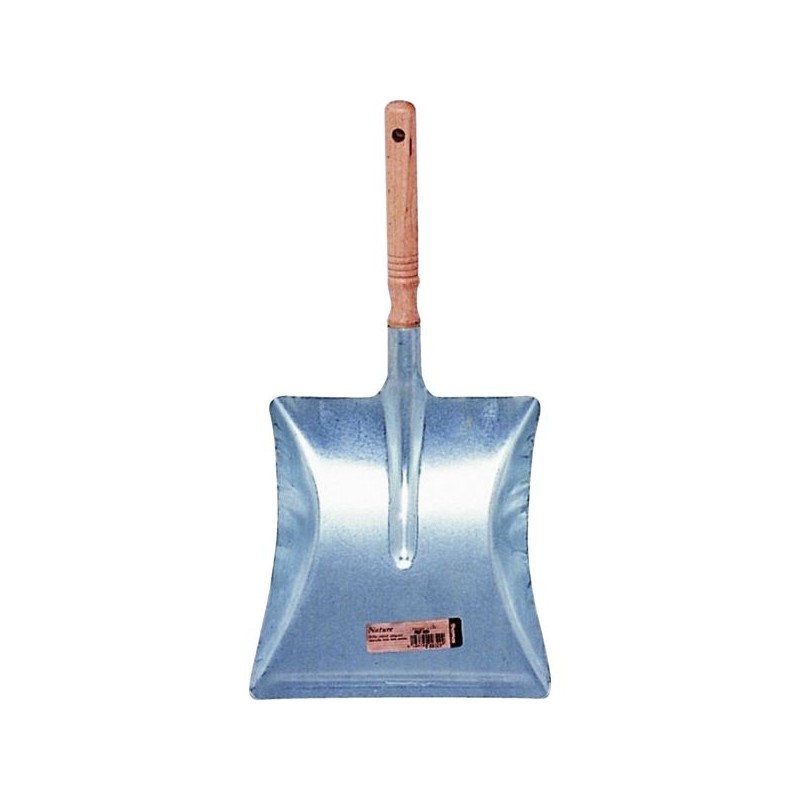 PELLE METAL ZINGUEE MANCHE BOIS BRUT