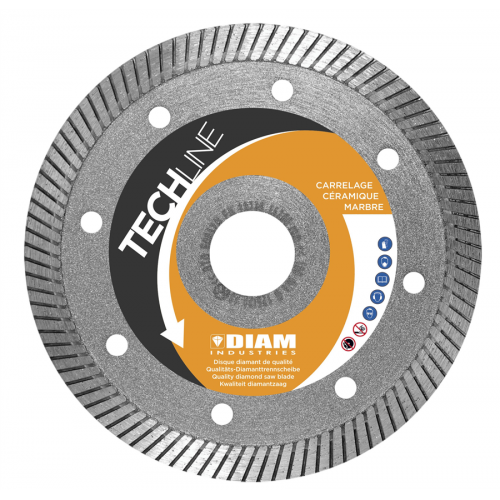 DISQUES DIAMANTS Ø125/22.23 CARRELAGE-CERAMIQUE