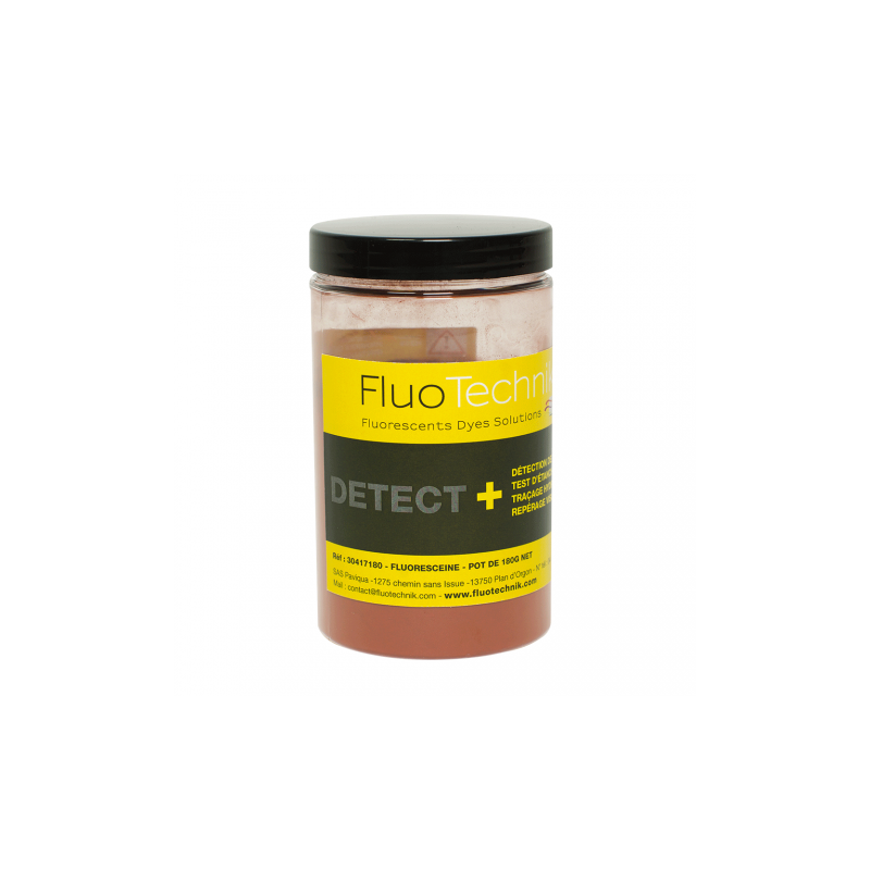 COLORANT DE TRACAGE ET DETECTION DE FUITE POUDRE JAUNE FLUORESCEINE 180 gr