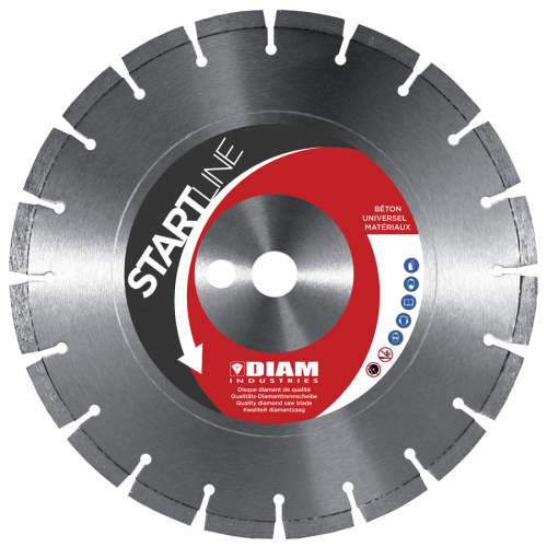 DISQUES DIAMANTS Ø125/22.23 BETON- UNIVERSEL MATERIAUX