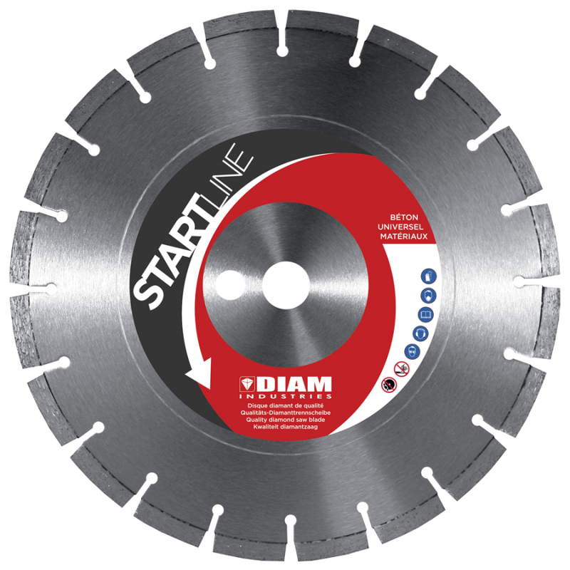 DISQUES DIAMANTS Ø125/22.23 BETON- UNIVERSEL MATERIAUX