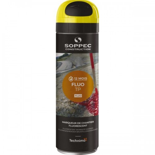 TRACEUR DE CHANTIER JAUNE FLUO TP SOPPEC