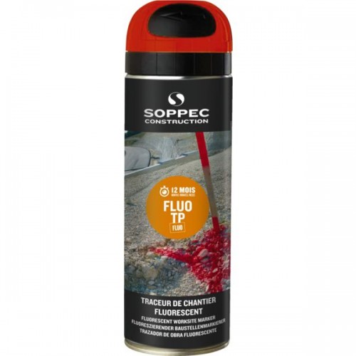 TRACEUR DE CHANTIER ORANGE FLUO TP SOPPEC