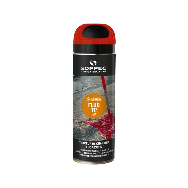 TRACEUR DE CHANTIER ORANGE FLUO TP SOPPEC
