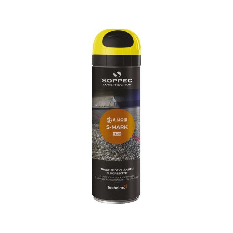 TRACEUR DE CHANTIER TEMPORAIRE BLANC FLUO S-MARK