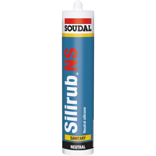 MASTIC SILICONE SANITAIRE TRANSLUCIDE SILIRUB NS 300 ML SOUDAL 120655