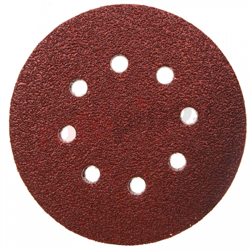 DISQUE ABRASIF (AUTO-AGRIP) 8 TROUS Ø125 BOIS- METAL GR80