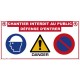 PANNEAU DE CHANTIER MULTI-INFORMATIONS MULTI-INFORMATIONS SAC DE 10
