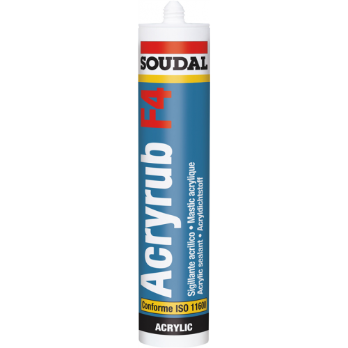MASTIC ACRYLIQUE F4 BLANC 300 ML SOUDAL 120659