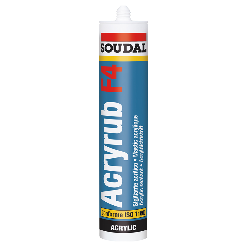MASTIC ACRYLIQUE F4 BLANC 300 ML SOUDAL 120659