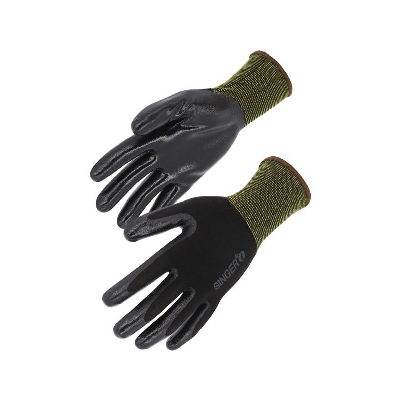 GANT PAUME ENDUITE NITRILE - NYM313NIB09 106542-9 T9 (SACHET DE 10 PAIRES)