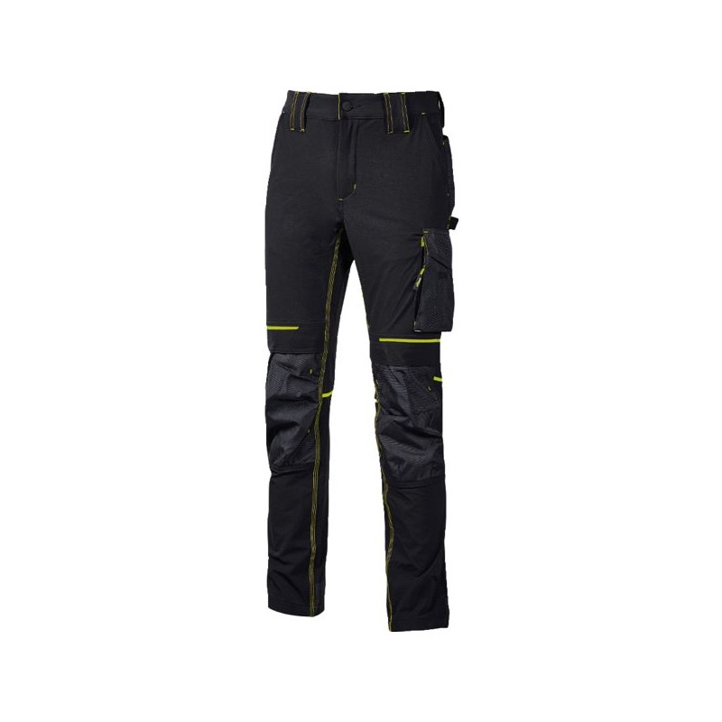 PANTALON ATOM - NOIR/JAUNE - T.M