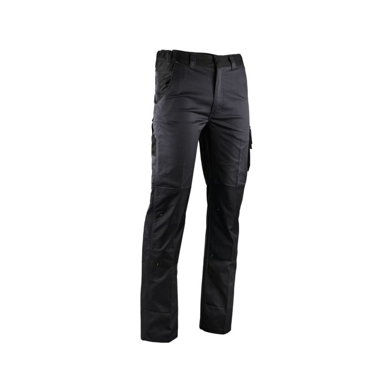PANTALON STRETCH VULCAIN GRIS/NOIR - TAILLE 42