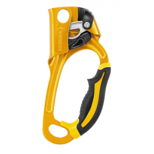 BLOQUER-POIGNEE POUR LES REMONTEES SUR CORDE ASCENSION MAIN GAUCHE / NOIR JAUNE