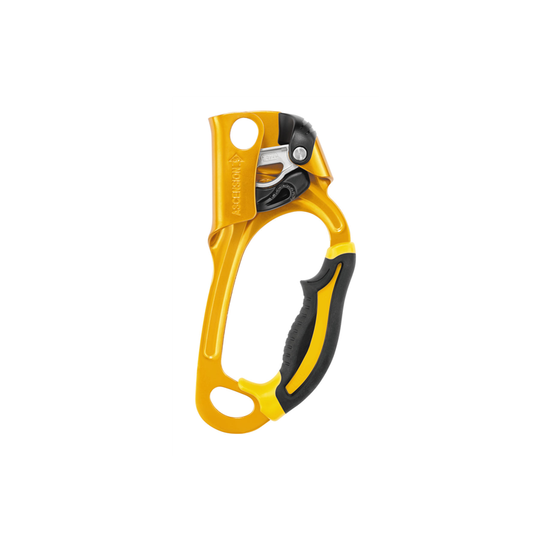 BLOQUER-POIGNEE POUR LES REMONTEES SUR CORDE ASCENSION MAIN DROITE / NOIR JAUNE