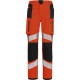 PANTALON HIVI STAR - ORANGE FLUO / NOIR - T.42