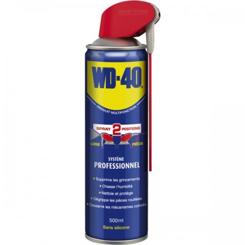LUBRIFIANT DEGRIPANT WD40 500ML DOUBLE SPRAY 500ML