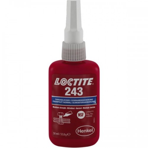 FREIN FILET NORMAL LOCTITE 243 BLEU - FLACON 50 ML